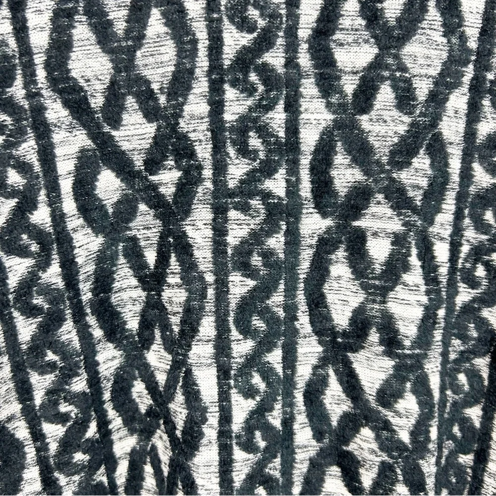 Moth Anthropologie Sweater Dress Black Gray Knit Pattern 3/4 Sleeve - Picture 6 of 12